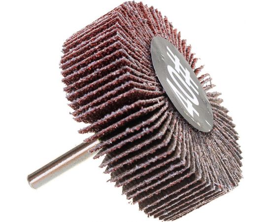 Круг шлифовальный лепестковый на шпильке (60х20х6 мм; P40) Русский Мастер РМ-53265 – изображение 4