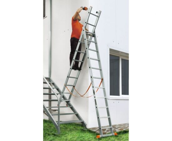 Трехсекционная лестница Эйфель Классик 3х7 – изображение 5