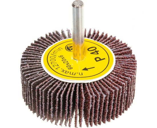 Круг шлифовальный лепестковый на шпильке (60х20х6 мм; P40) Русский Мастер РМ-53265 – изображение 5