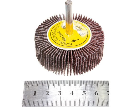 Круг шлифовальный лепестковый на шпильке (60х20х6 мм; P40) Русский Мастер РМ-53265 – изображение 6