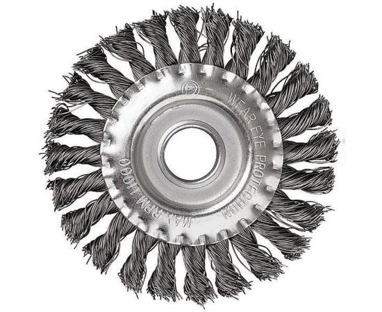 Кордщетка дисковая прямая для УШМ (витая жесткая) 125 мм Профессионал 5566 
