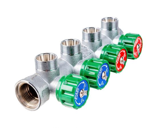 Регулируемый коллектор с 4 отводами FAR 3/4" М24х19 FK 3856 C34 