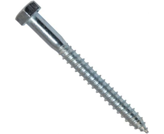 Шуруп глухарь с шестигранной головкой Метизный двор 10x50, 4 шт. 4607173901262 