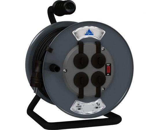 Удлинитель Партнер-Электро ProfiLine 4гн. с/з с выкл. КГ 3х1,5 16A 50м IP 44 UP218C-450GR 