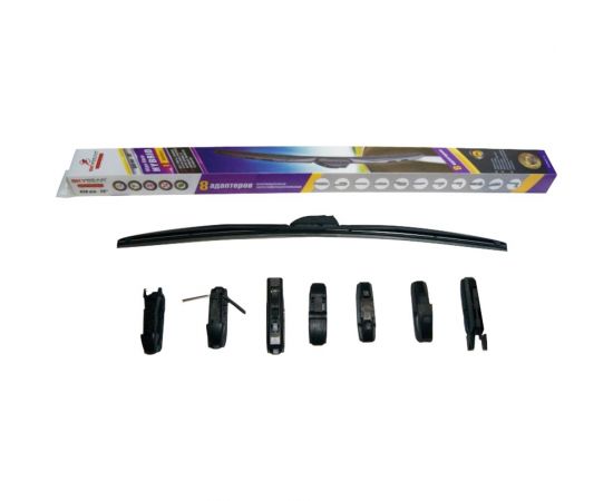 Щетка стеклоочистителя бескаркасная HYBRID 26""/65 см, 8 адаптеров SKYBEAR 707260 