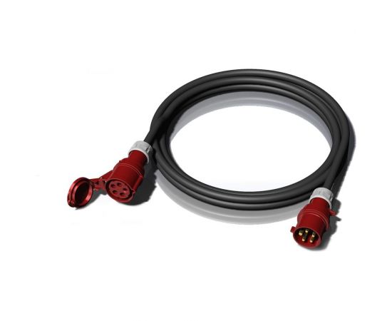 Трехфазный удлинитель ALPENBOX Вилка 32A 3P+N+E - Розетка 32A 3P+N+E IP44 XTREM H07RN-F 5G4 5м. 8990001 
