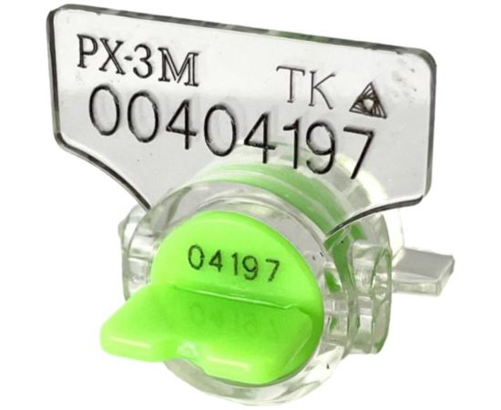 Пломба роторная рх-3М (для счётчиков) ТПК Технологии Контроля Цвет: зеленый 24138 