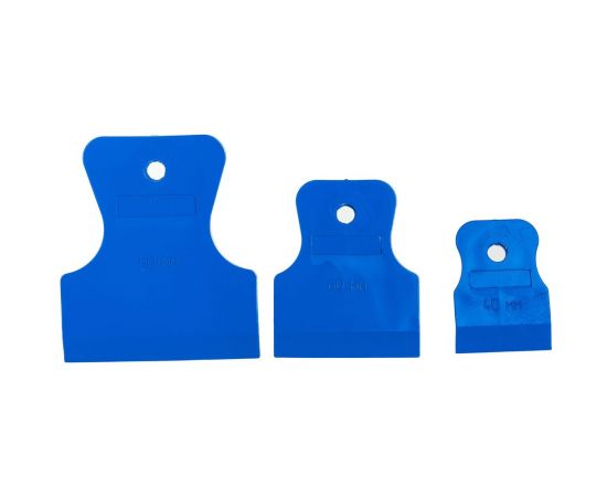 Набор резиновых шпателей КЕДР синие, 3 шт., 40-60-80мм 139-0006 134982 