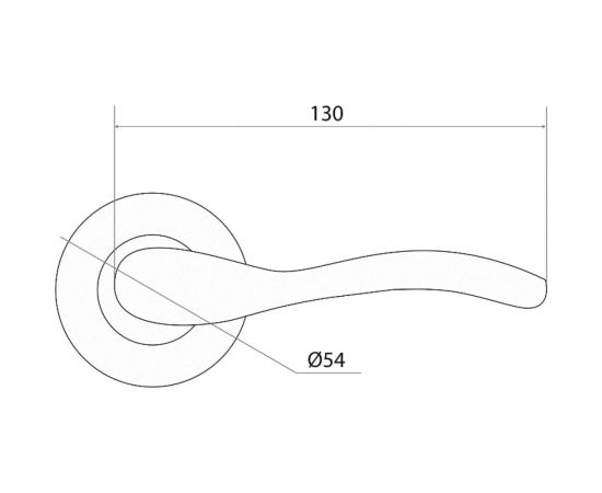 Раздельная ручка Trodos AL-75 WW/PB белый/золото 204452 – изображение 2