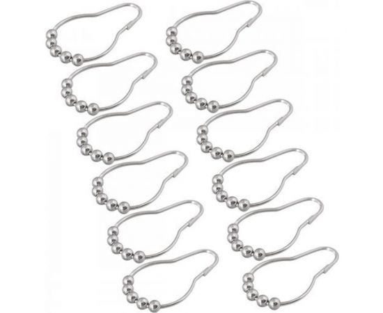 Набор колец для штор в ванную МУЛЬТИДОМ 12 шт Шик NEW VL34-65 – изображение 2