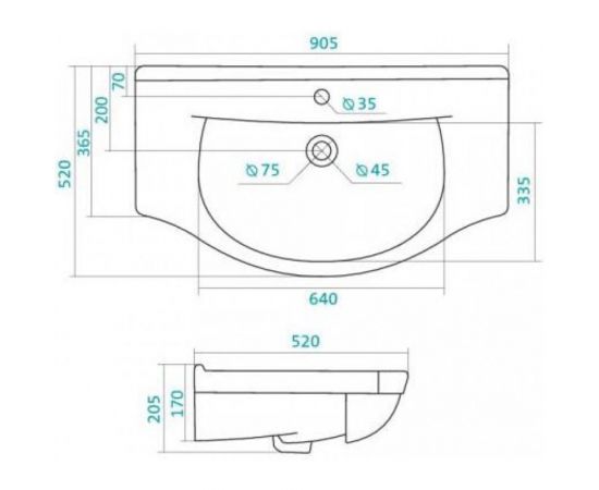 Мебельный умывальник Santek Эльбрус-90 1WH110790 428834 – изображение 2