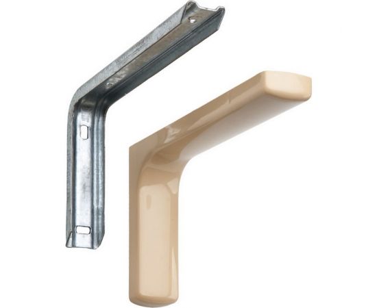 Кронштейн с пластиковой накладкой ALDEGHI LUIGI SPA 118х190 мм, оцинкованный, цвет: ясень 2512PF20_P2 – изображение 2