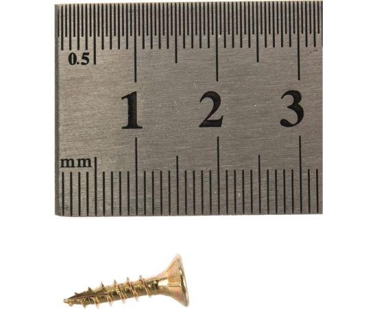 Шуруп Rusconnect CS 03516 с/нарез. д/дерева, потай, 3,5х16, 1000 шт. Желтый цинк 313516 – изображение 3