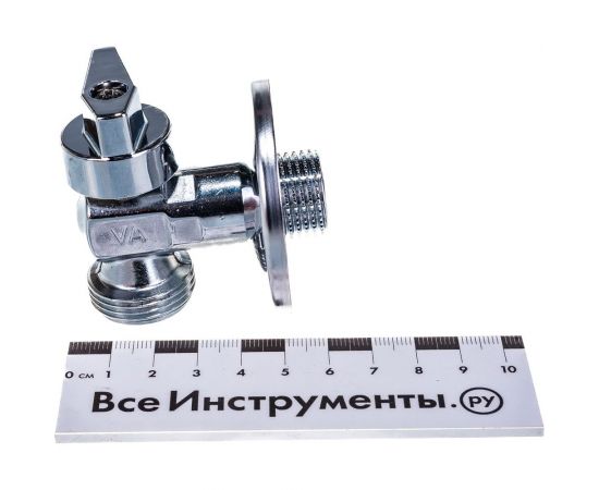 Кран Uni-Fitt НН 1/2"" х 3/4"", для подключения стиральных/посудомоечных машин, хром 181A2300 – изображение 3