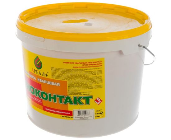 Кварцевая грунтовка Бетоноконтакт Ареал+ 5 звезд 10 кг А-377 – изображение 3