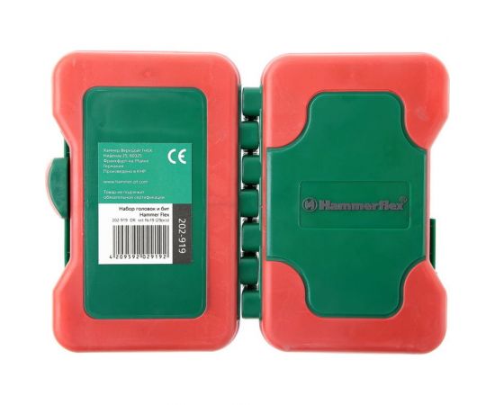 Набор головок и бит Flex 202-919 DR №19 29 шт HAMMER 62934 – изображение 3