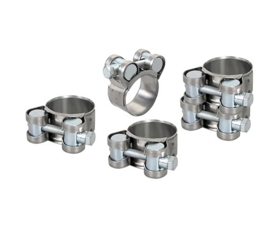 Силовой хомут из нержавеющей стали KRAFT W2, 26-28 мм, уп. 5 шт. KT 880516 – изображение 3