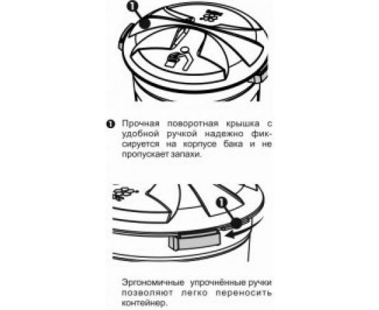 Универсальный цилиндрический контейнер KSC 150л KSC-C-150 – изображение 4