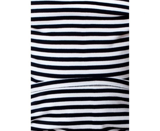 Тельняшка в черную полоску с длинным рукавом БЕРТА хлопок, плотная, 700ч-48-50 – изображение 4