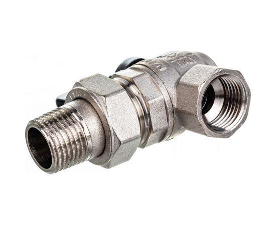 Шаровой полнопроходной угловой кран с американкой STOUT ВР RG008Q0LA6RG41 – изображение 4