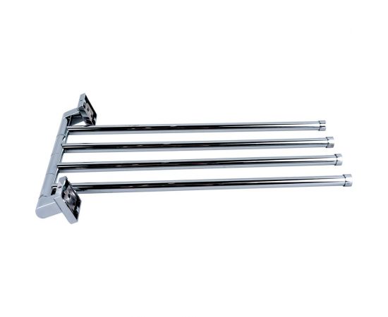 Поворотный держатель для полотенец Savol четверной, хром S-009504 23243 – изображение 4