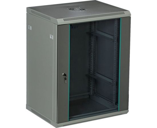 Серверный настенный шкаф W&T 15U 600х500 19 дюймов серый C156050GWTWOF 