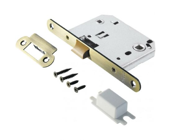 Защелка Аллюр L7050PR AB (старая бронза; пластик; овальная планка 18 мм; без ручек; с фиксатором) 11556 