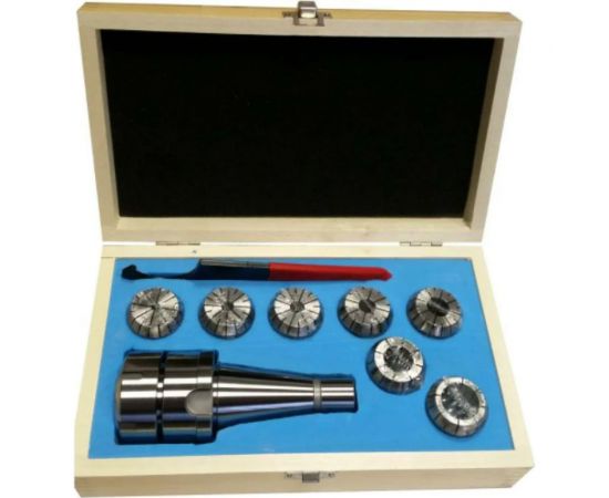 Патрон цанговый NT50ER40 хвостовик конус 7:24 DIN2080 с набором цанг 7 шт GRIFF b221242 