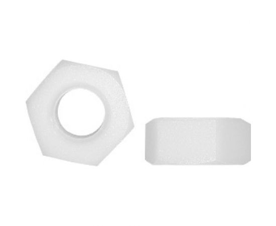 Шестигранная полиамидная (пластиковая) гайка DINFIX DIN 555, М6, 50 шт. 00-00001752 