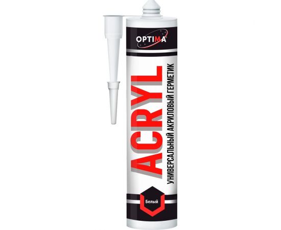 Универсальный акриловый герметик OPTIMA ACRYL белый, 310 мл 11606250 