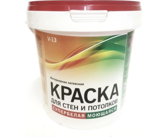 Интерьерная краска VIRTUOSO V-13 L 7кг супербелая, латексная, моющаяся, морозостойкая 11589417 