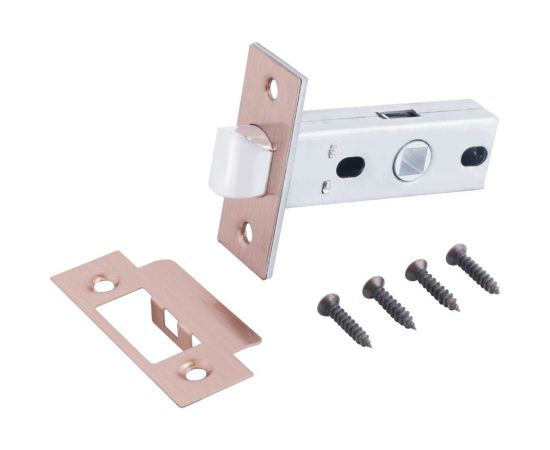 Защелка Аллюр L45-8 AC (старая медь; торцевая планка 25 мм; без ручек) 11213 