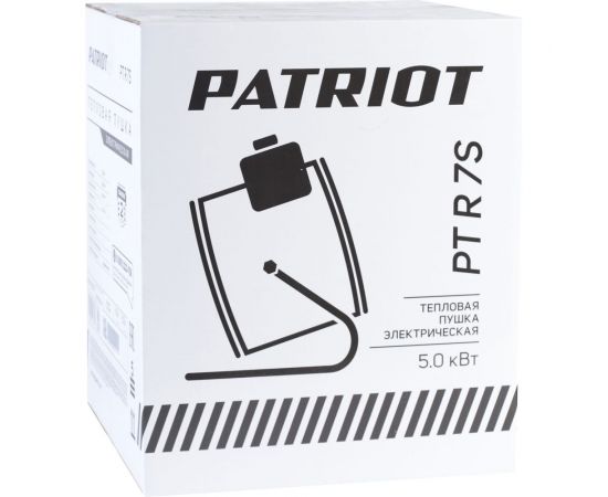 Электрический тепловентилятор Patriot PTR 7S, 5.0 кВт, 220В, терморегулятор, 633307300 – изображение 13