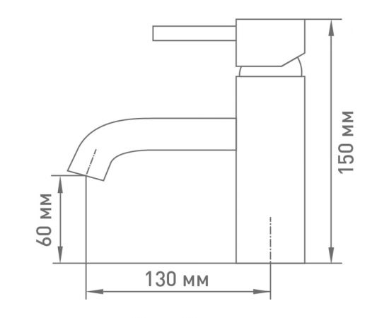 Смеситель для умывальника Mix&Fix 0208 Багги одноручный, c гигиеническим душем, картридж 35 мм тов-172858 – изображение 2
