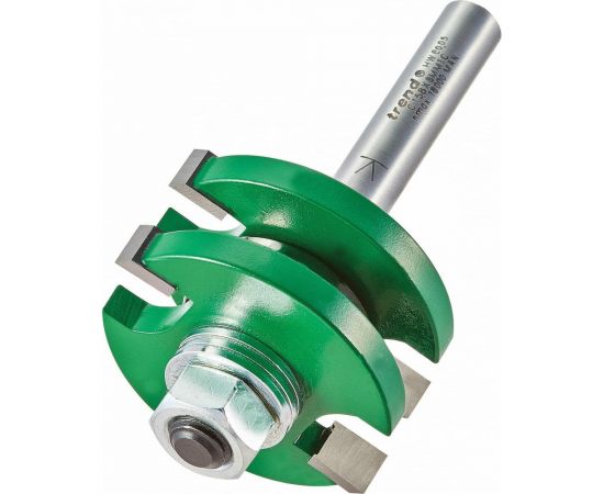 Фреза пазовая для сращивания (41х6,35х75 мм, 2 лезвия, хвостовик 8 мм) по дереву TREND C158X8MMTC – изображение 2