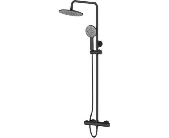 Душевая система Agger Thermo черного цвета для душа с ТЕРМОСТАТОМ A2451244 – изображение 2