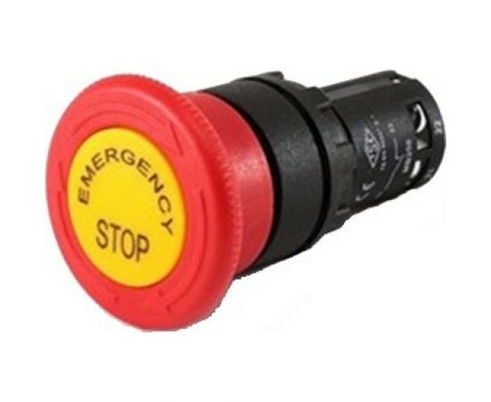Аварийный стоп Emas 1НЗ с маркировкой на грибке MB200EE – изображение 2