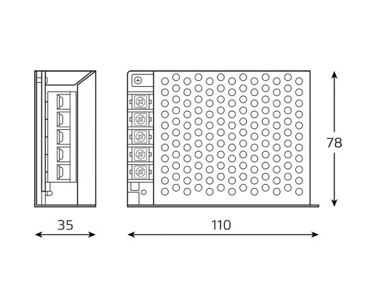 Блок питания Gauss Basic 12V 60W IP20 1/120 BT503 – изображение 2
