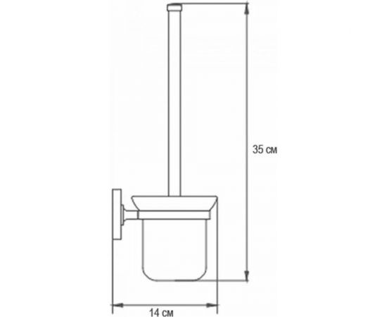 Ершик туалетный настенный Ekko E3610 – изображение 2