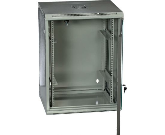 Серверный настенный шкаф W&T 15U 600х500 19 дюймов серый C156050GWTWOF – изображение 3