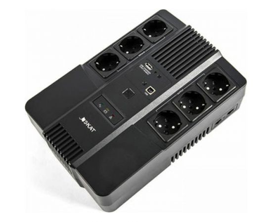 Источник бесперебойного питания SKAT-UPS 800 AI ИБП 220В 480Вт 1АКБ 9Ач стабилизация напряжения 6 выходов 452 – изображение 4