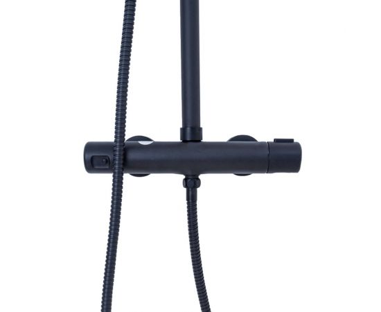 Душевая система Agger Thermo черного цвета для душа с ТЕРМОСТАТОМ A2451244 – изображение 4