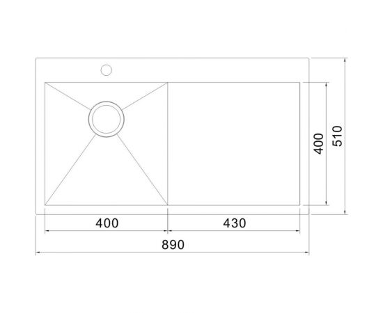 Мойка универсального монтажа Oulin OL-FTL101R – изображение 4