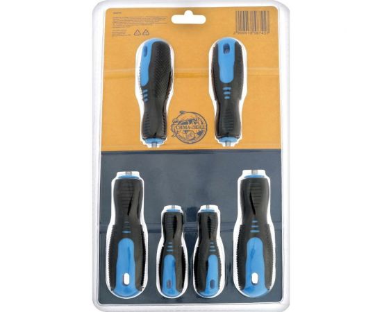 Набор отверток TUNDRA CrV, PH0/SL3 х 75 мм, PH1/SL5 х 100 мм, PH2/SL6 х 100 мм, сатин 1858745 – изображение 4