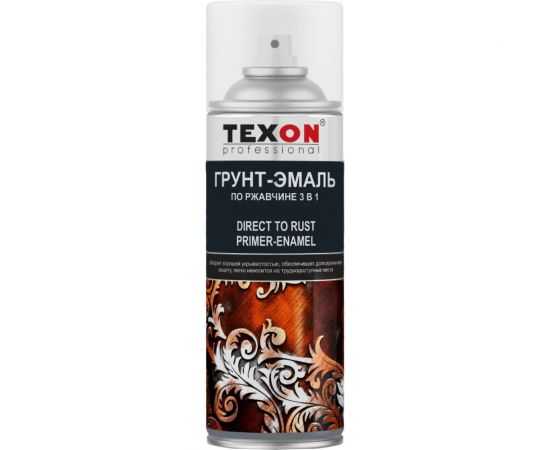 Грунт-эмаль по ржавчине Texon (RAL 3020 красная; аэрозоль; 520 мл) ТХ185054 