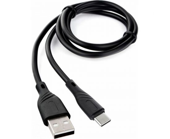 Кабель USB 2.0 Cablexpert, AM/Type-C, издание Classic 0.1, длина 1м, черный CCB-USB2-AMCMO1-1MB 