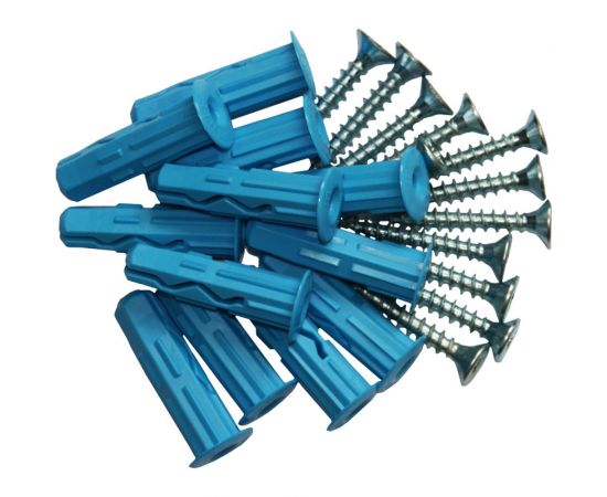 Шуруп ЕВРОПАРТНЕР Zn 4,5х50 в компл. с дюбелем MULTI 8x32 8шт. MP 406 17 