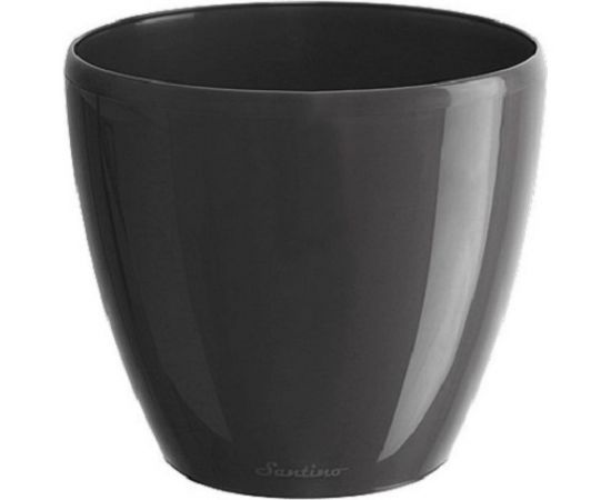Горшок SANTINO ДЕКО ТВИН 5.8 л, 22.5х19 см, антрацит 054135 