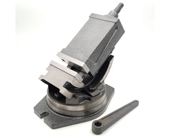 Поворотные наклонные тиски ТЕХНОРЕАЛ QHK100 100 мм МА320302015 