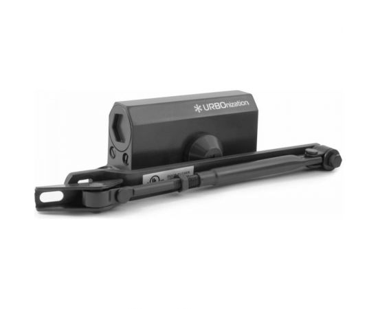 Дверной доводчик НОРА-М URBOnization 510 морозостойкий, для дверей от 15 до 60 кг, черный 16632 